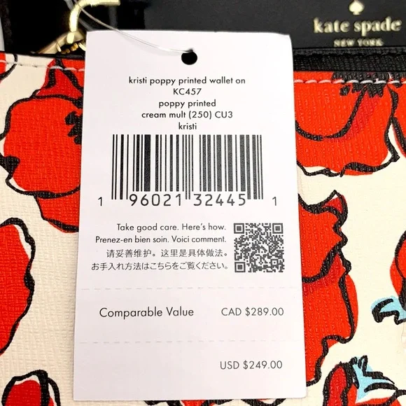 Kate Spade Kristi Poppy Printed
Flap Crossbody
Cream Multi with Light Go… - Picture 12 of 14